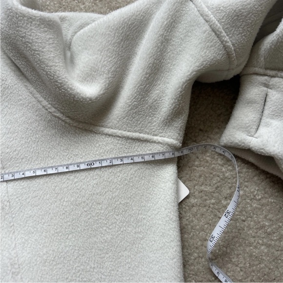 7-11 NWT Size XL/XXL Lululemon Scuba Fleece Funnel-Neck Half-Zip Bone/Gold - Picture 7 of 8